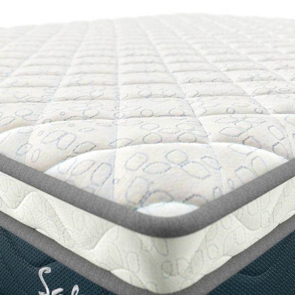 Imagem de Cama Box Queen Montreal Safira Molas Ensacadas 158x198x63