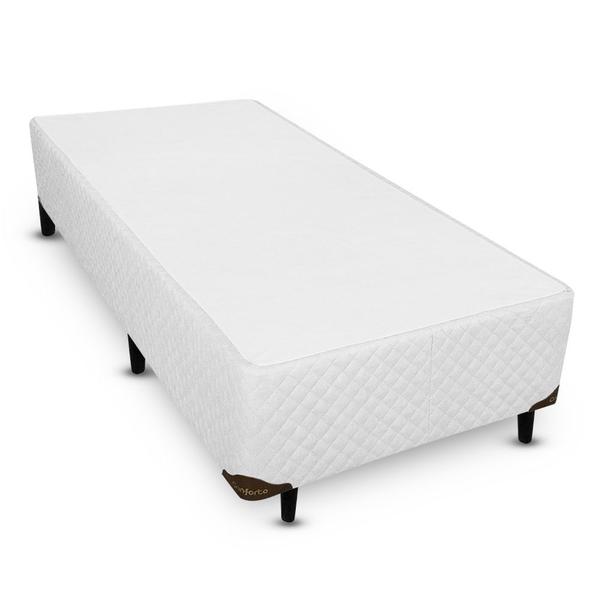 Imagem de Cama Box QUEEN SIZE Universal Cosmopolita com Bicama de molas Branco - 158x198