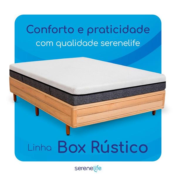 Imagem de Cama Box Rústica Serenelife