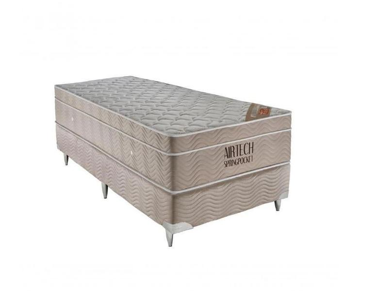 Cama Box Solteirão + Colchão Airtech Springpocket (108X198X61) - ORTOBOM Imagem de Cama Box Solteirão + Colchão Airtech Springpocket (108X198X61)