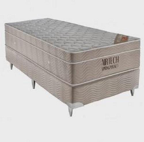 Cama Box Solteiro + Colchão Airtech Springpocket (88X188X61) - ORTOBOM Imagem de Cama Box Solteiro + Colchão Airtech Springpocket (88X188X61)