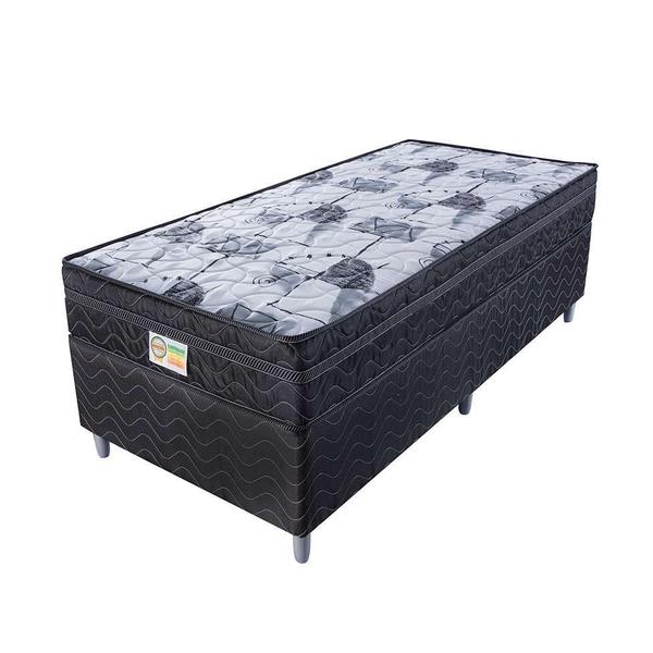 Imagem de Cama Box Solteiro Colchão Mola Ensacada Belos Sonhos + Box Poliéster 68x88x188