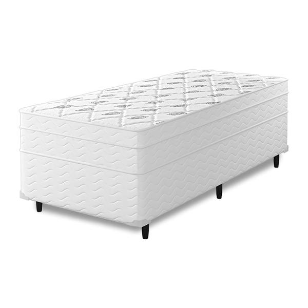 Imagem de Cama Box Solteiro + Colchão Mola Ensacada Capitano EPS Europillow 88x188x67cm