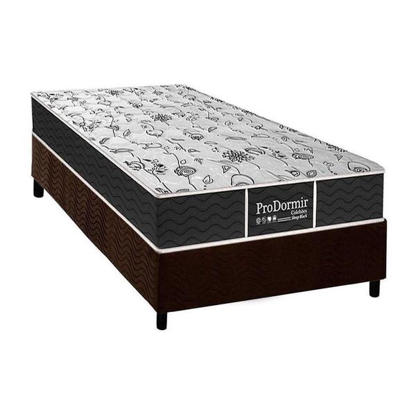 Imagem de Cama Box Solteiro: Colchão Molas Probel Prolastic ProDormir Sleep + Base CRC Suede Brown(88x188)