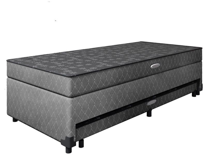 Cama Box Solteiro LightSpuma com Baú - e Cama Auxiliar 55x88x188cm Lady Cama Box Solteiro LightSpuma com Baú - e Cama Auxiliar 55x88x188cm Lady