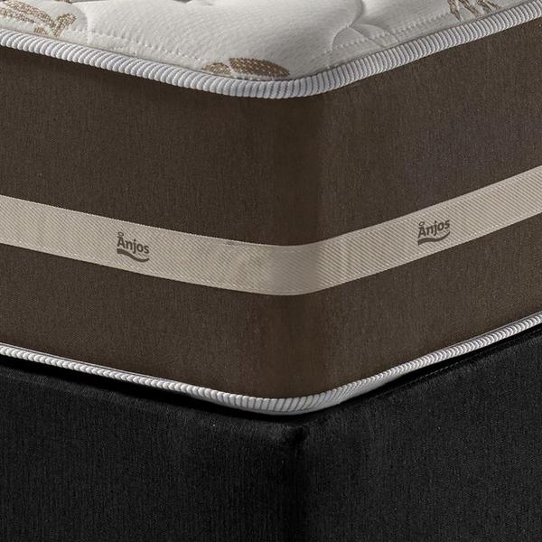 Cama Box Solteiro Preto + Colchão Molas Ensacadas Las Vegas 88x188x65cm - Zidi Imagem de Cama Box Solteiro Preto + Colchão Molas Ensacadas Las Vegas 88x188x65cm