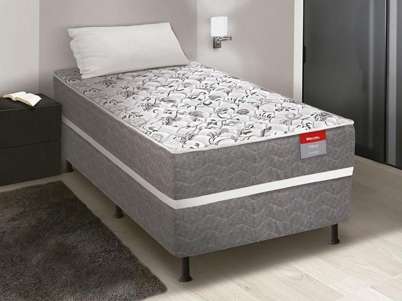 Cama Box Solteiro Reconflex Conjugada Fenix - 55x88x188cm Cama Box Solteiro Reconflex Conjugada Fenix - 55x88x188cm