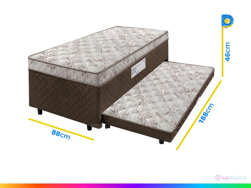 Imagem de Cama Box Solteiro SMP com Cama Auxiliar 