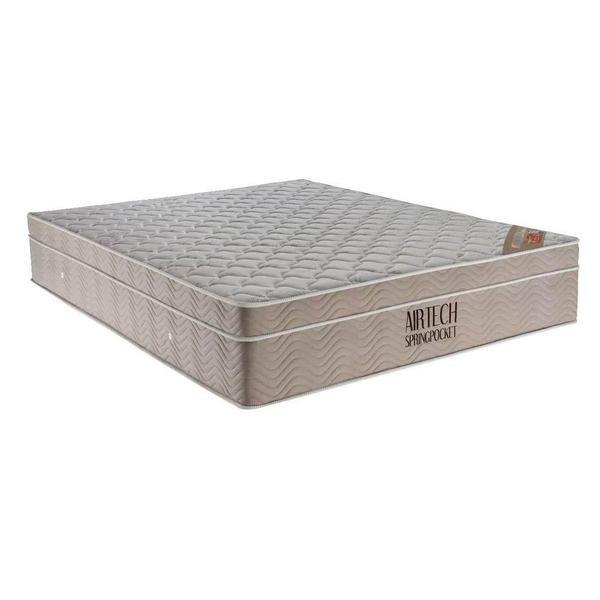 Imagem de Cama Box Super King + Colchão Airtech Springpocket (193X203X61)