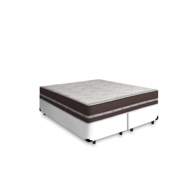 Cama Box Super King + Colchão De Molas - Anjos - Classic Superlastic - 193x203x61cm Imagem de Cama Box Super King + Colchão De Molas - Anjos - Classic Superlastic - 193x203x61cm