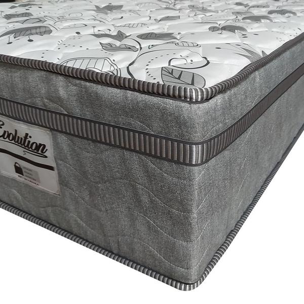 Cama Box Viúva Marrom + Colchão De Molas Ensacadas - Probel - Evolution 128x188x67cm Imagem de Cama Box Viúva Marrom + Colchão De Molas Ensacadas - Probel - Evolution 128x188x67cm