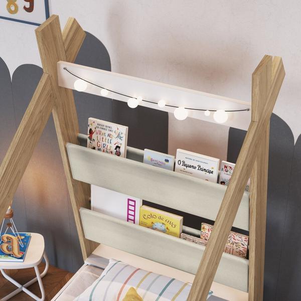 Imagem de Cama Cabana Livreiro 162,5cm X 213cm X 87,6cm Itapuã/Branco