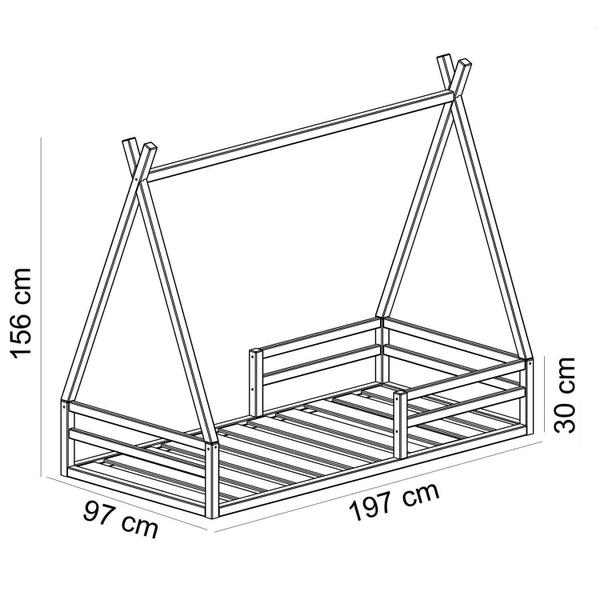 Imagem de Cama Cabana Proteção Solteiro Compota de Abacaxi