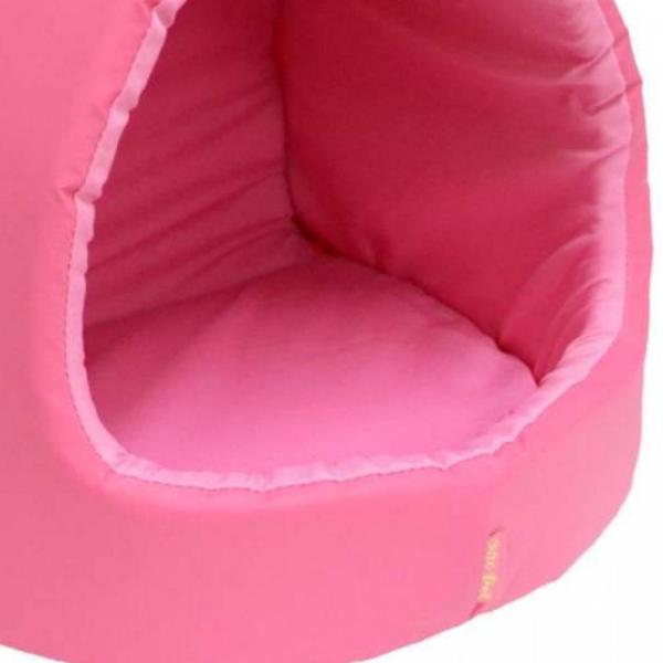 Cama Caminha Toca Ninho Iglu Para Pets Cachorro Emborrachada Tamanho G 52x44x40 cm São Pet Rosa Imagem de Cama Caminha Toca Ninho Iglu Para Pets Cachorro Emborrachada Tamanho G 52x44x40 cm São Pet Rosa