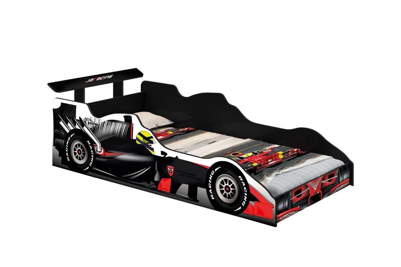 Imagem de Cama Carro Infantil Formula 1 Preto - Rede Móveis