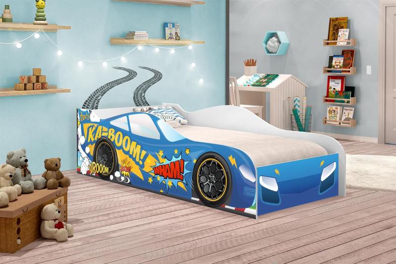 Imagem de Cama Carro Kaboom Azul Solteiro