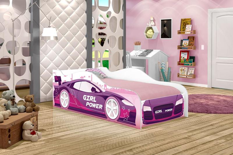 Imagem de Cama Carro Rosa Kids Infantil