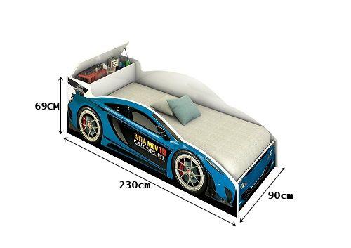 Cama Carro Solteiro Azul Vitamov Imagem de Cama Carro Solteiro Azul Vitamov