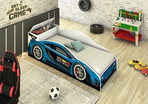 Cama Carro Solteiro Azul Vitamov Imagem de Cama Carro Solteiro Azul Vitamov
