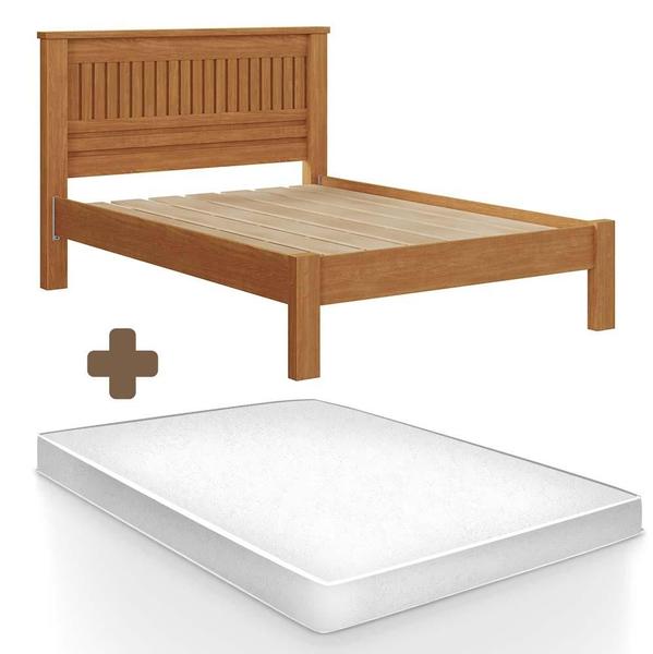 Imagem de Cama Casal 149x230 Com Colchão Nature Fucios Shop Jm