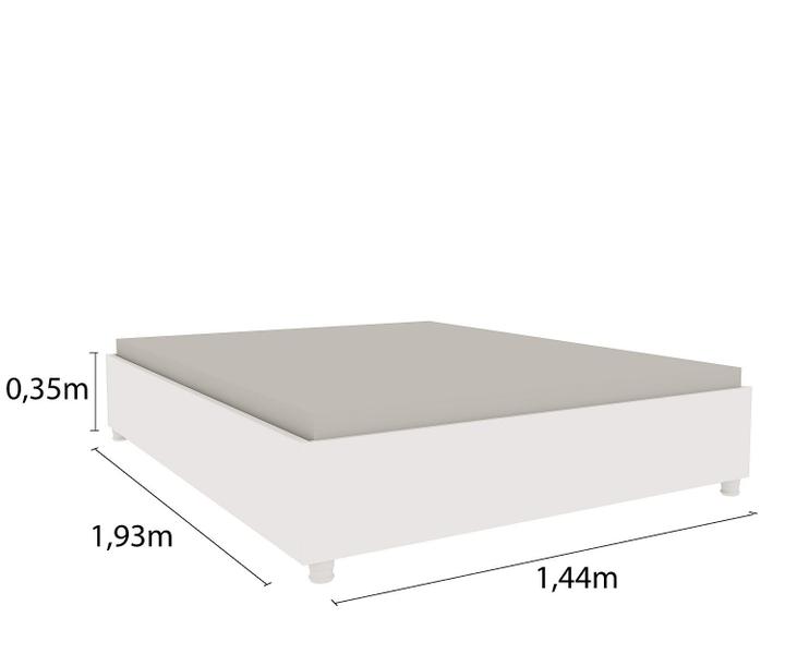 Imagem de Cama Casal 193cm x 144cm em MDP Mônado