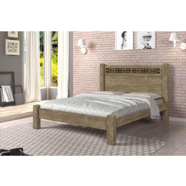 Imagem de Cama Casal Cambel Raissa 140CM em MDF e MDP