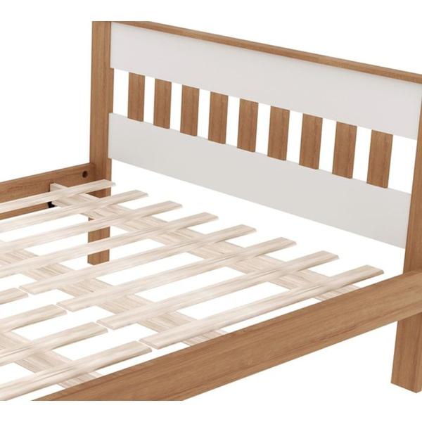 Imagem de Cama Casal CM8007 Amendoa Branco Tecno Mobili