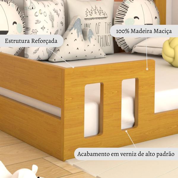 Imagem de Cama Casal com Casinha Montessoriana Play