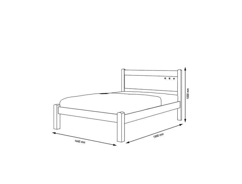 Imagem de CAMA CASAL COM COLCHÃO D33 138x188x12 FRAMAR PAOLA MALBEC