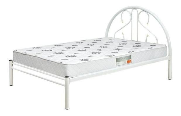 Cama Casal de Ferro Tubular Branca E Estrado Em Pinus 022 - Marcheli Imagem de Cama Casal de Ferro Tubular Branca E Estrado Em Pinus 022