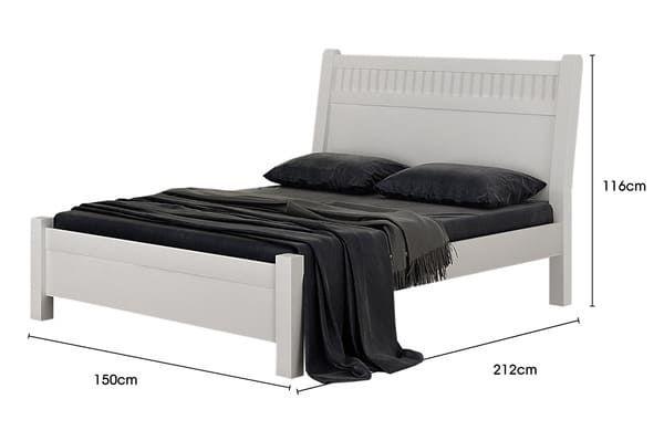 Imagem de Cama Casal Detalhada 100% MDF - 185-Neve - Star Móveis