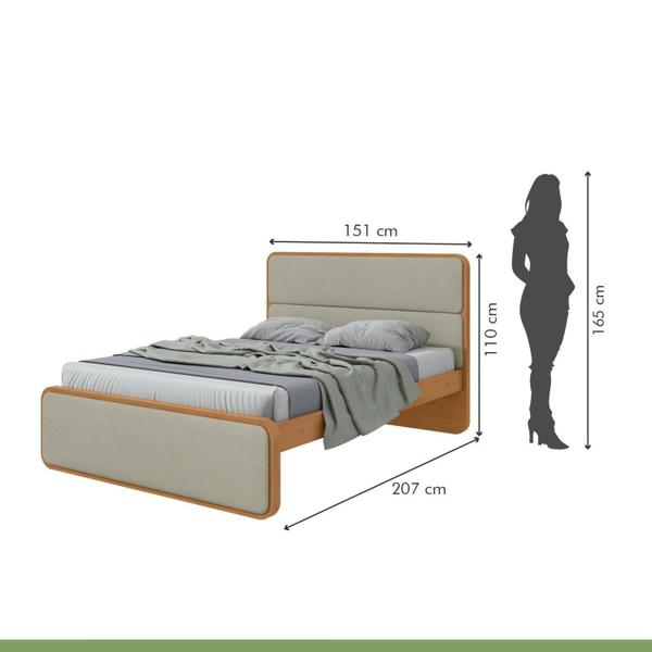 Imagem de Cama Casal em Mdp/mdf 207x110cm Loop