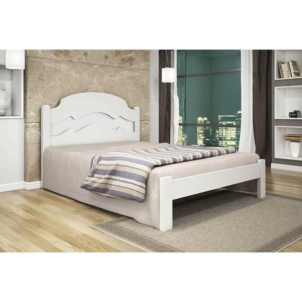 Imagem de Cama Casal Iris - Cambel Branco/preto/branco