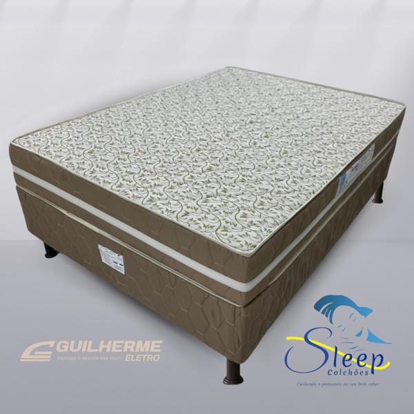 Imagem de Cama Casal Molas ensacadas  JASMIM PLUS - SLEEP COLCHÃO 138x188 Base + Colchão