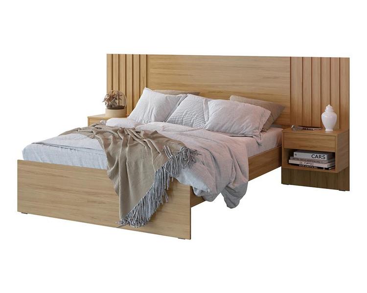 Imagem de Cama Casal Quarto Zara com Mesa de Cabeceira