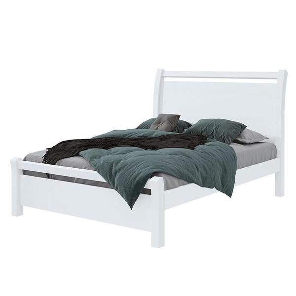 Imagem de Cama Casal Reali 140 Branco Brilho - Lopas