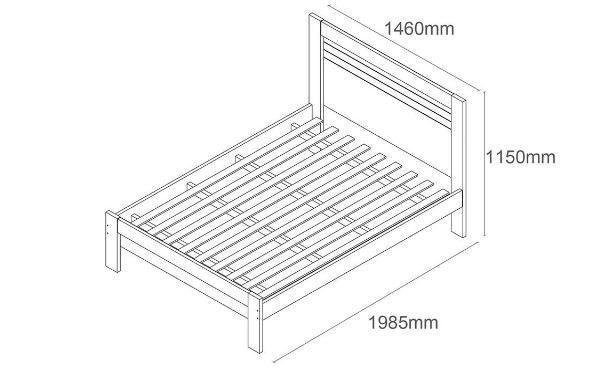 Imagem de Cama Casal Safira Tcil Móveis - Neve