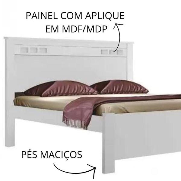 Imagem de Cama Casal Star Leifer Branco