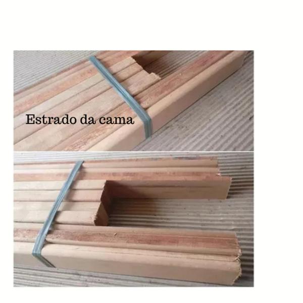 Imagem de Cama casal sucupira madeira maciça 138cm mademar