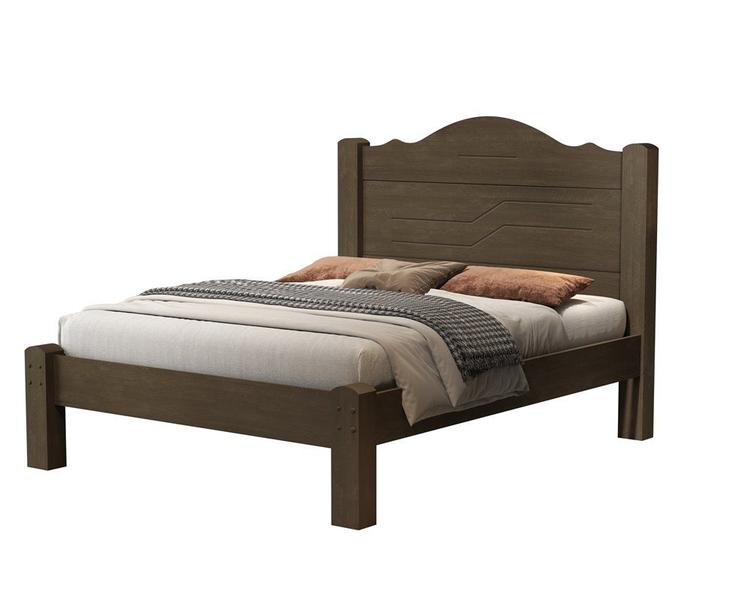 Imagem de Cama casal thalia 1400mm chocolate vj móveis