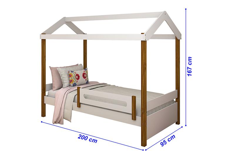 Imagem de Cama Casinha Eliz com Auxiliar e Led