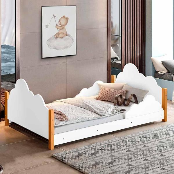 Imagem de Cama Cercadinho Cristal Gold Infantil Branco