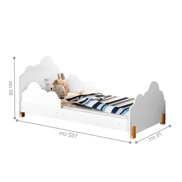 Cama com Colchão Juvenil Princesa Aline Branco e Mel - Mais de Casa Imagem de Cama com Colchão Juvenil Princesa Aline Branco e Mel