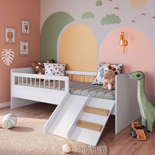 Cama Com Colchão Ortobom Solteiro Montessoriana Infantil 135cm x 193cm Branco Affetto Completa Móveis Imagem de Cama Com Colchão Ortobom Solteiro Montessoriana Infantil 135cm x 193cm Branco Affetto Completa Móveis