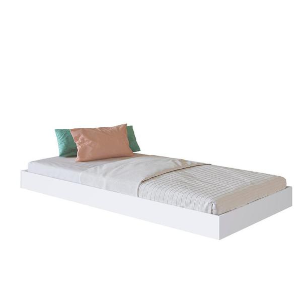 Imagem de Cama Com Rodízios Solteiro Branco Yvis Shop JM