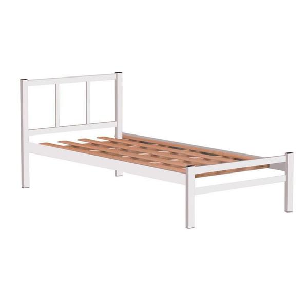 Imagem de Cama De Aço Solteiro Tubular 0.78 Branca Jane Shop JM