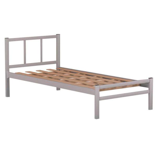 Imagem de Cama De Aço Solteiro Tubular 0.78 Cinza Jane Shop JM