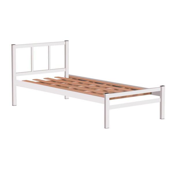 Imagem de Cama De Aço Solteiro Tubular 0.88 Branca Jane Shop JM