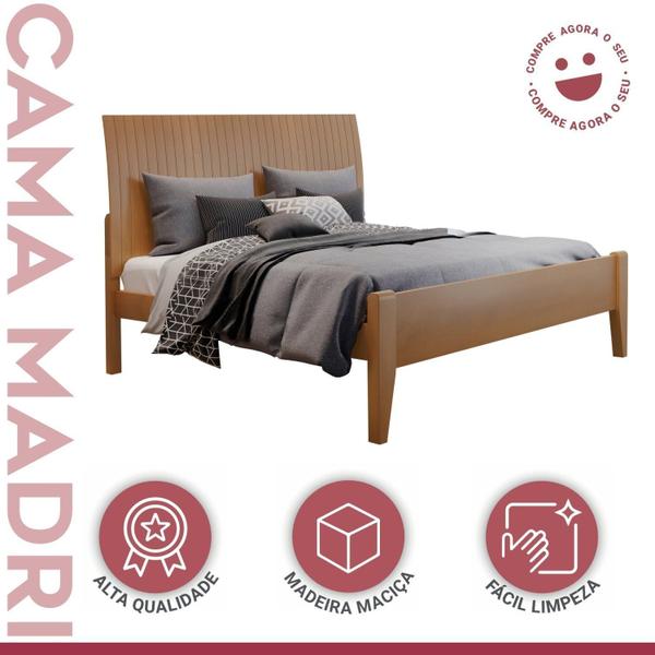 Imagem de Cama de Casal 140cm Madri