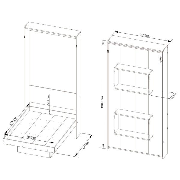 Imagem de Cama de Casal Articulável Amêndoa Cm8016 - Tecno Mobili